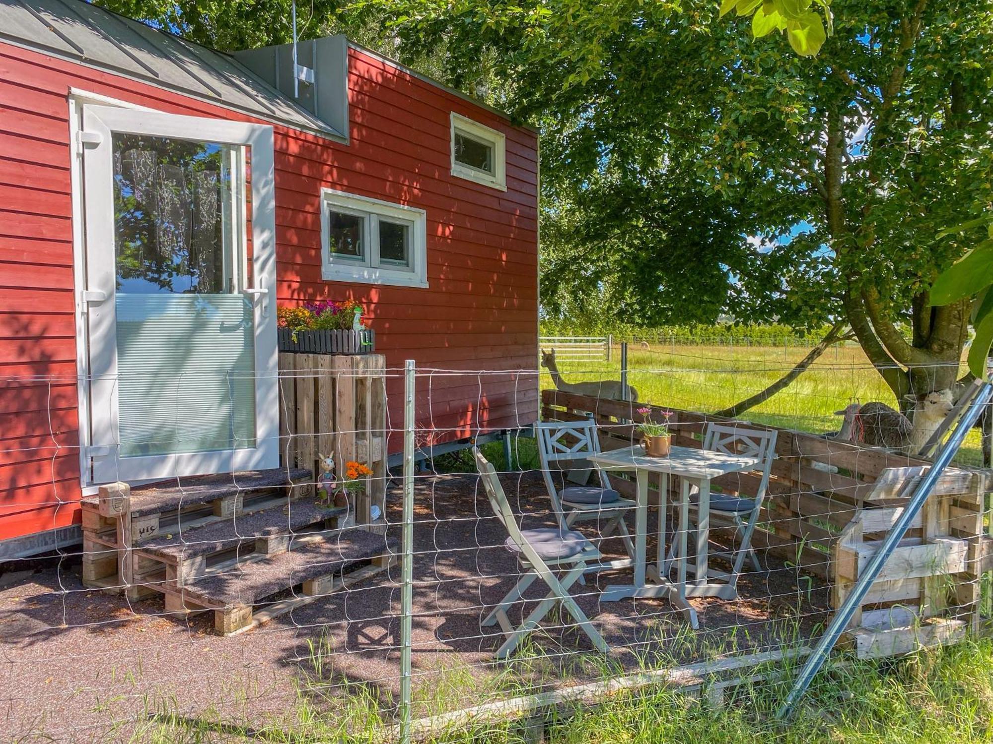 Tiny House Auf Der Alpaka Farm Villa Rubkow Exterior foto